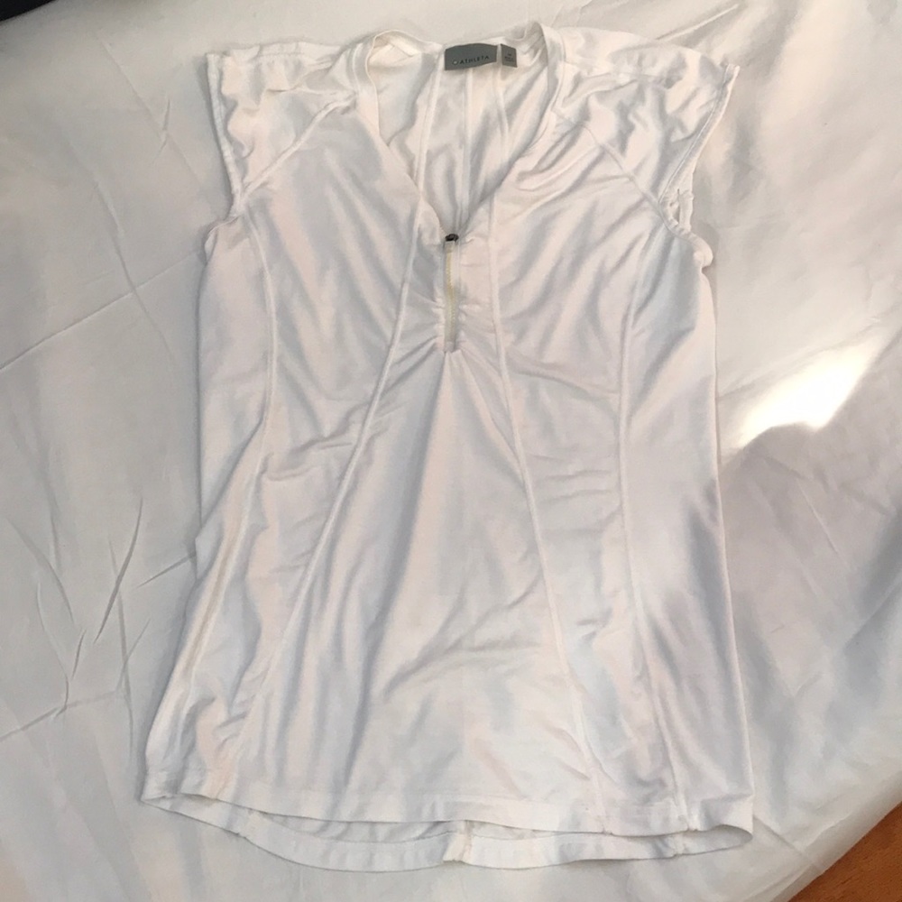 Athleta white top
